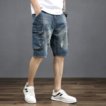 Men's Summer Thin Denim Shorts