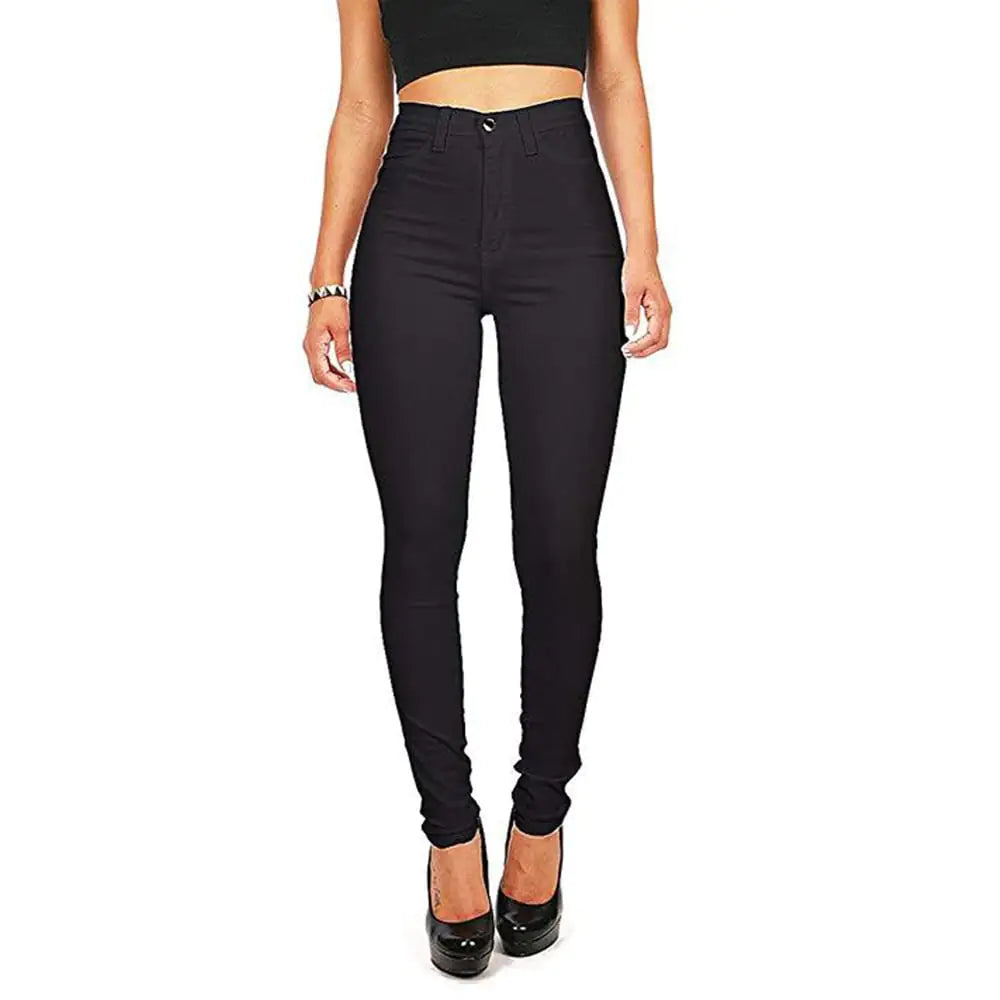 Women's High Waist Skinny Stretch Jeans