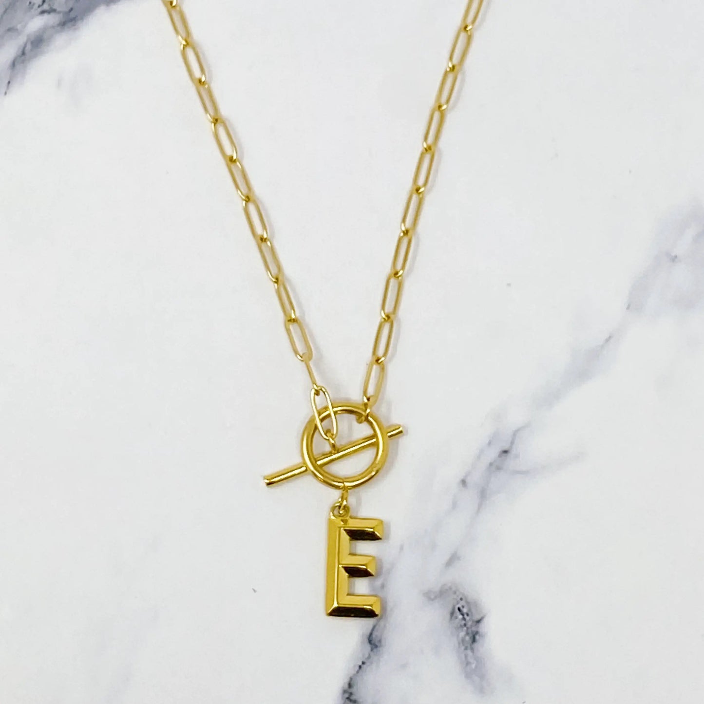 Modern Classic Initial Necklace