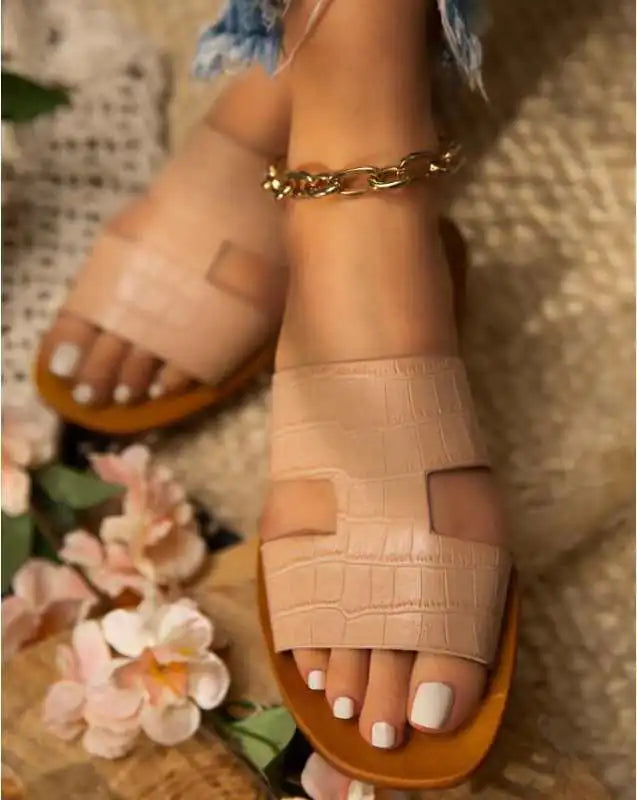 Women's Flat Jersey Slippers Shoes
