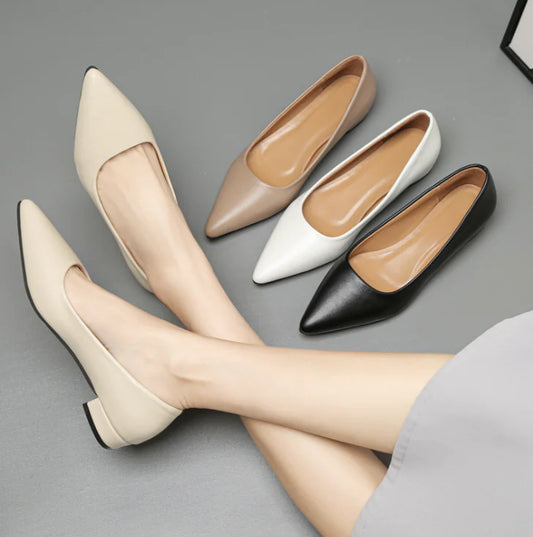 Fashionable Women's Square Heel Shoes (One Pair)