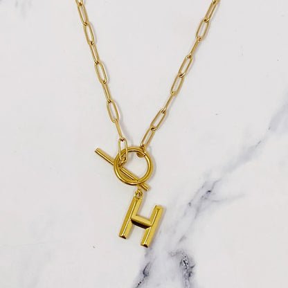 Modern Classic Initial Necklace