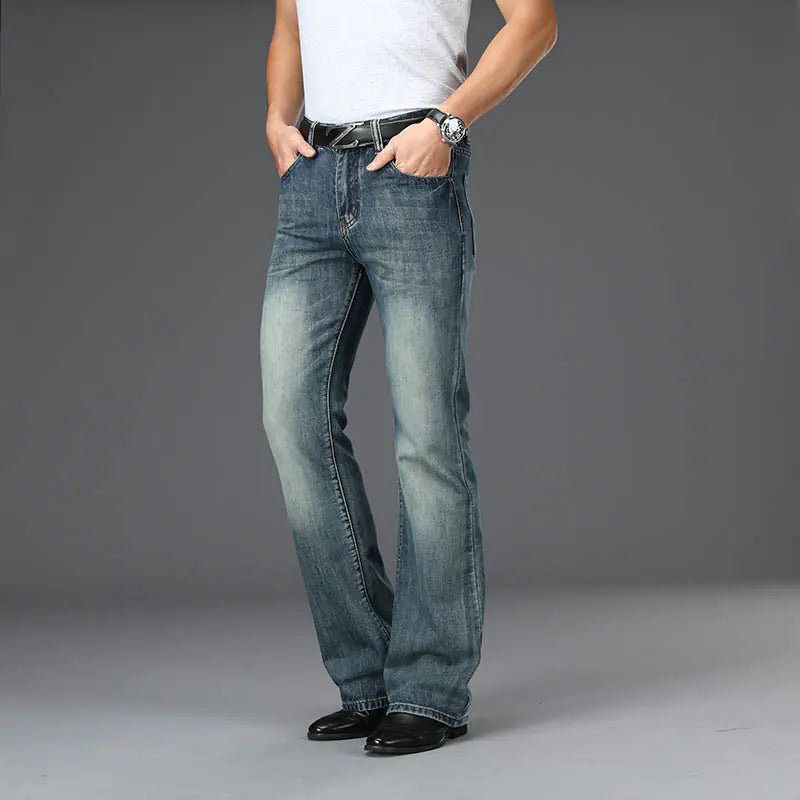 Men's Flared Loose Fit Jeans