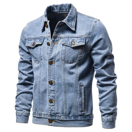 Men's Slim-Fit Cotton Casual Denim Jacket