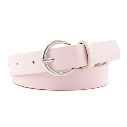 Women's Versatile PU Skinny Belt for Dresses and Sweaters