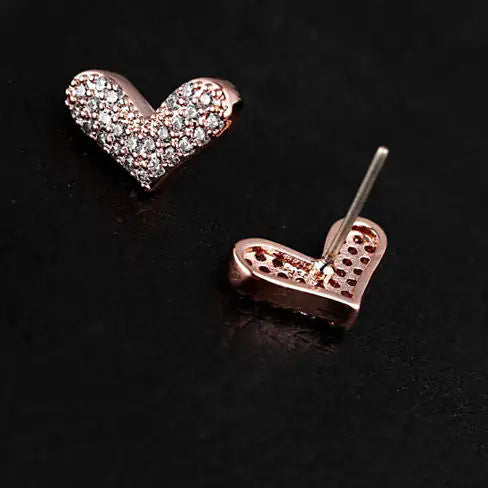 Heart Beats  The Pave Heart Earrings