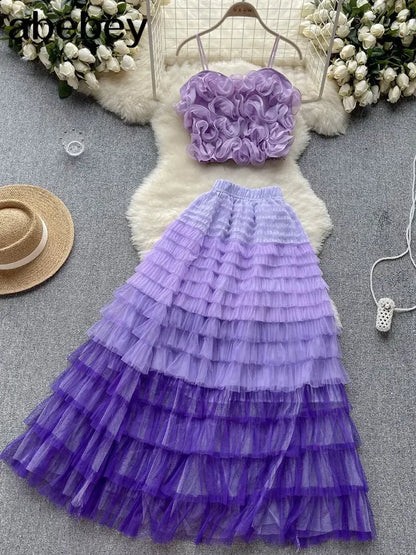 Chic and Versatile Two-Piece Beach Ensemble