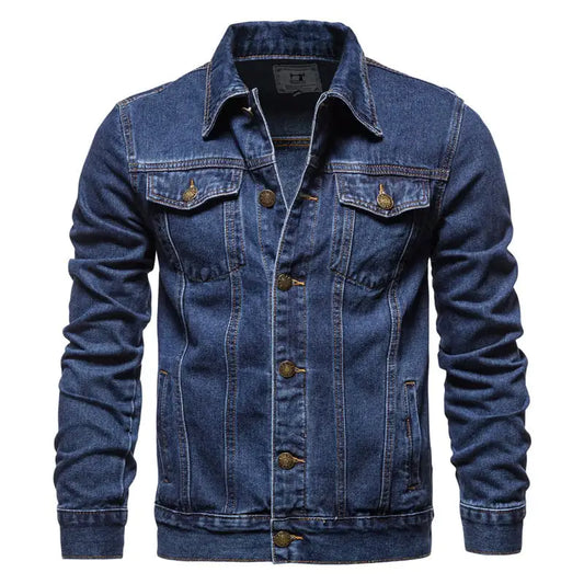 Men's Slim-Fit Cotton Casual Denim Jacket