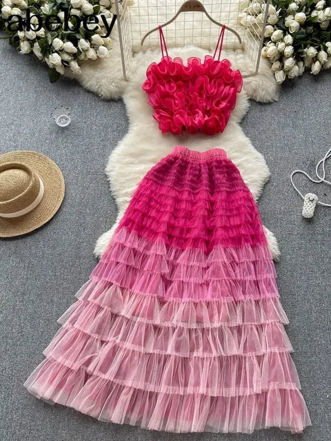Chic and Versatile Two-Piece Beach Ensemble