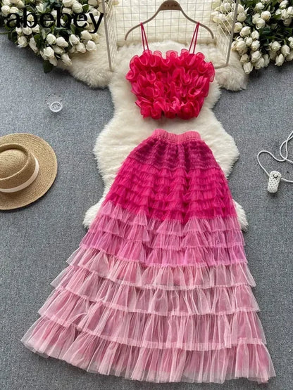 Chic and Versatile Two-Piece Beach Ensemble