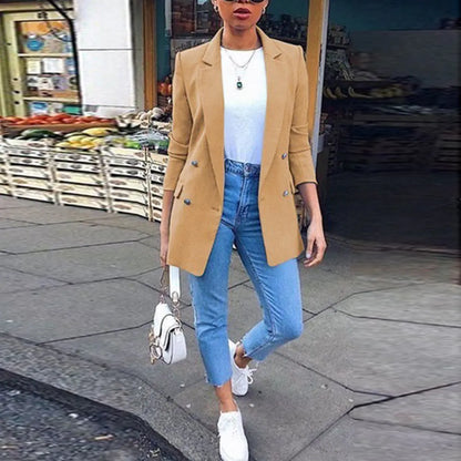 Women's Fashion Lapel Suit Jacket for Work and Events