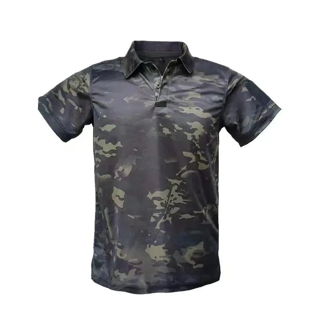 Men's Quick Dry Embroidered Tactical Polo Shirts