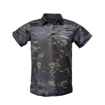 Men's Quick Dry Embroidered Tactical Polo Shirts