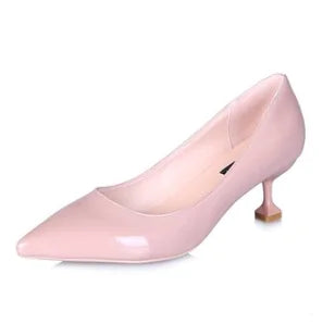 Pointed Toe High Heels - 5CM Kitten Heel Pumps