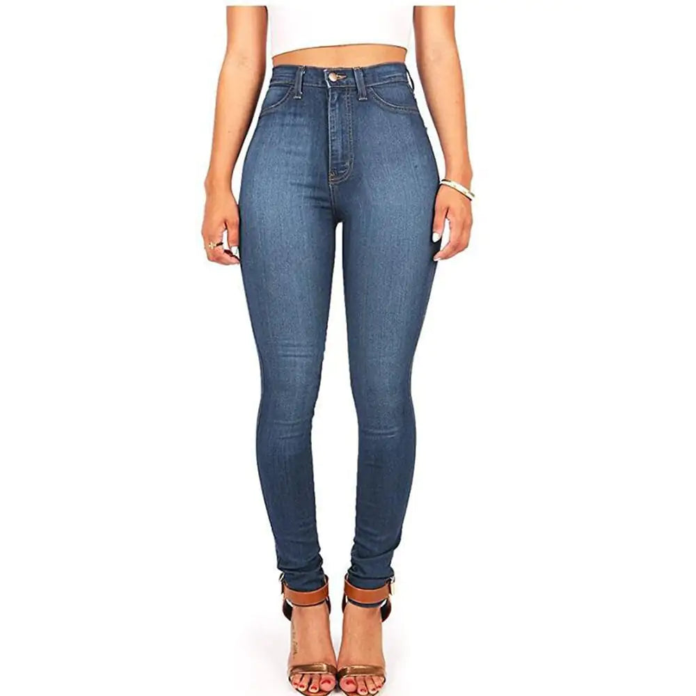 Women's High Waist Skinny Stretch Jeans