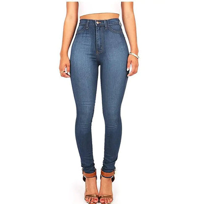 Women's High Waist Skinny Stretch Jeans