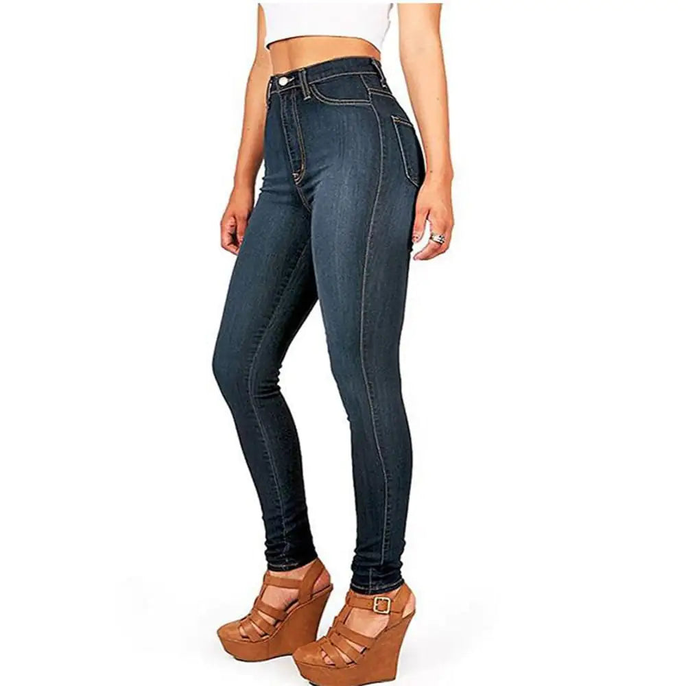 Women's High Waist Skinny Stretch Jeans