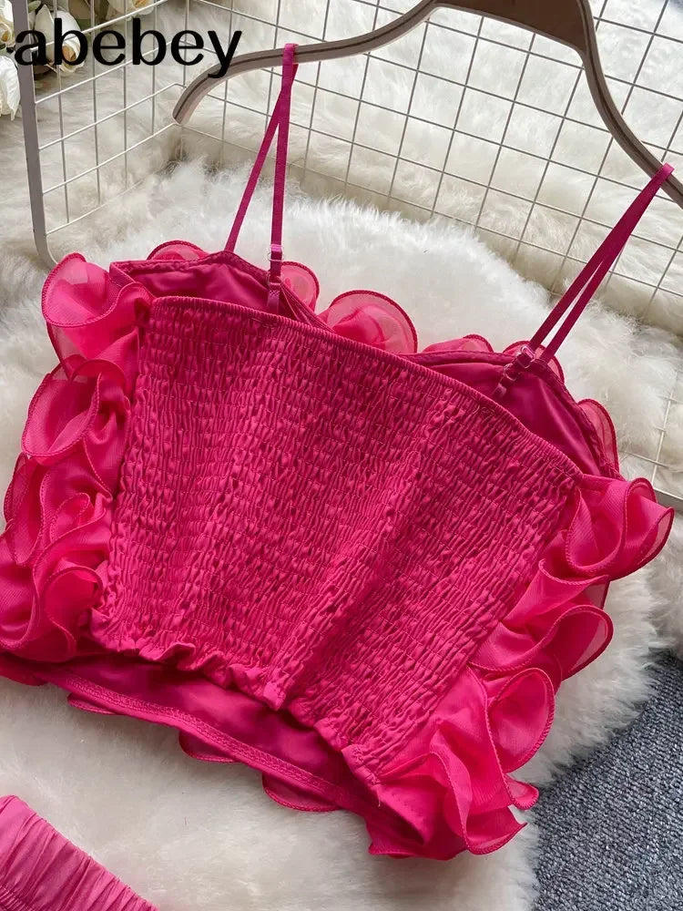 Chic and Versatile Two-Piece Beach Ensemble