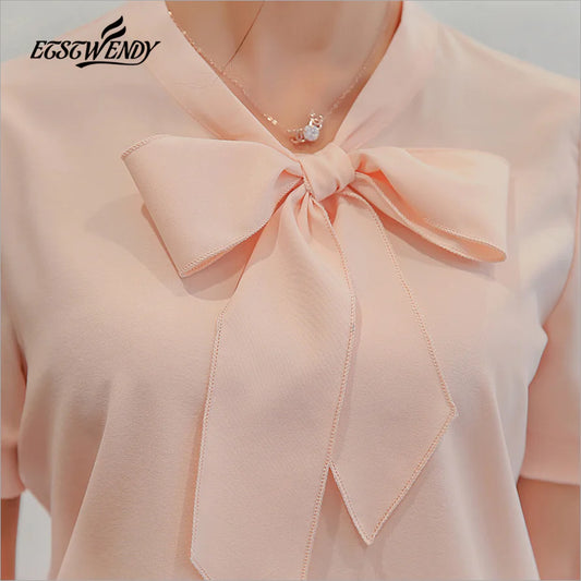 Elegant Women's Casual Chiffon Shirt for Office Wear