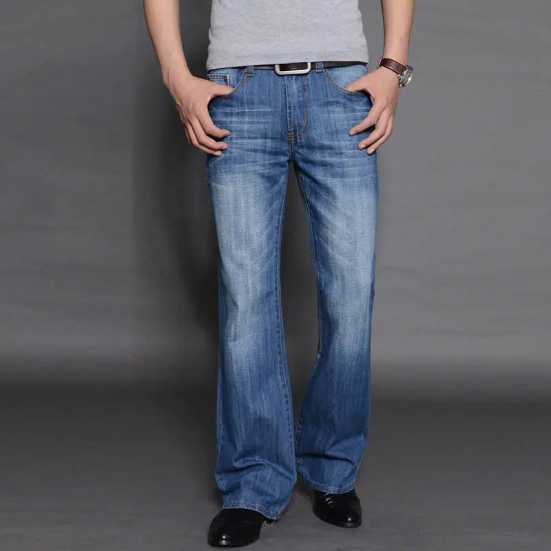 Men's Flared Loose Fit Jeans