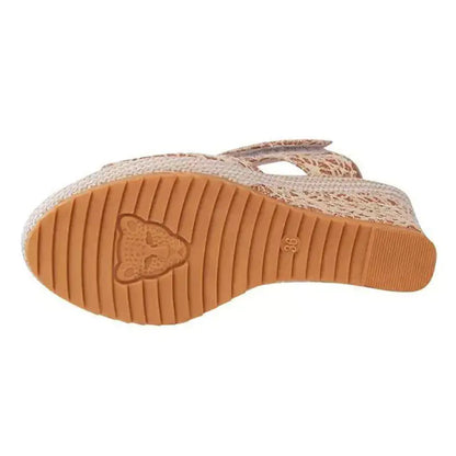 Flat bottom high heel sandals