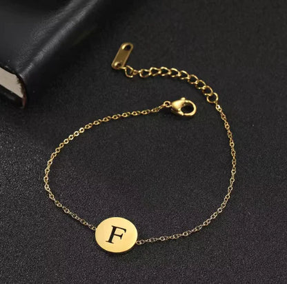 Customizable Hollow Letter Pendant Bracelets