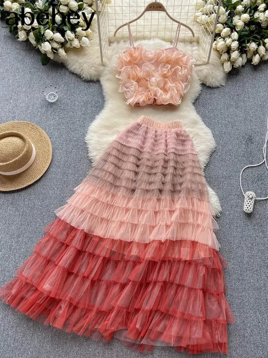 Chic and Versatile Two-Piece Beach Ensemble