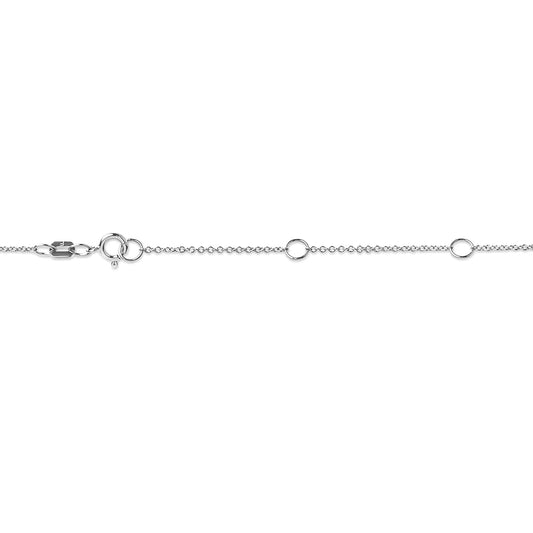 10K Gold 1/10 Carat Round Brilliant-Cut Diamond Modern Bezel-Set Solitaire 16"-18" Pendant Necklace