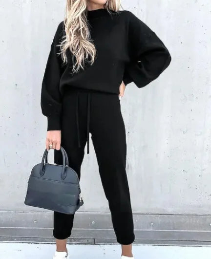 Solid Color Turtleneck Hoodie