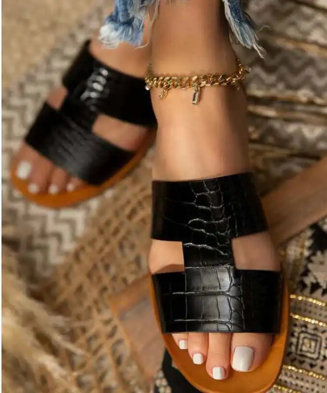 Women's Flat Jersey Slippers Shoes