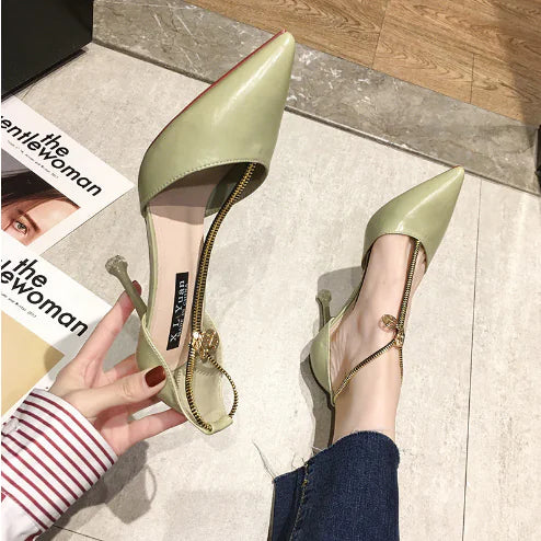Hollow Single Stiletto High Heel Sandals