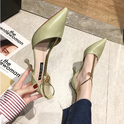 Hollow Single Stiletto High Heel Sandals