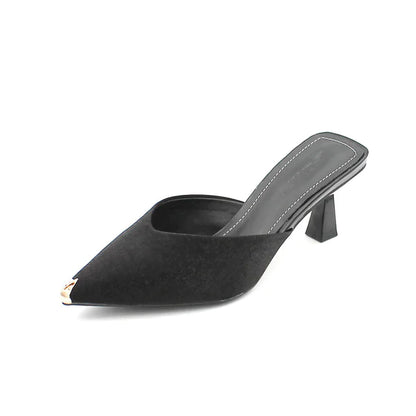 Women's Fashion Pointed Toe High Heels and Mules
