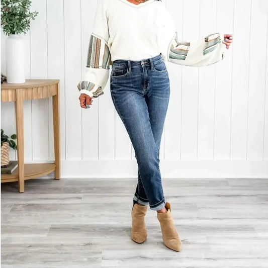 Women's Slim Fit Pull-up Jeans