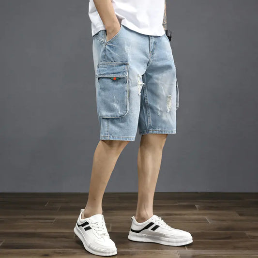Men's Summer Thin Denim Shorts