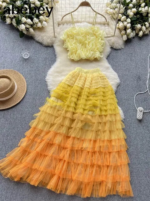 Chic and Versatile Two-Piece Beach Ensemble
