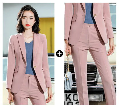 Women's Stylish Suit Set for Work - Korean Fashion