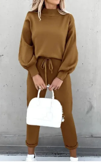 Solid Color Turtleneck Hoodie