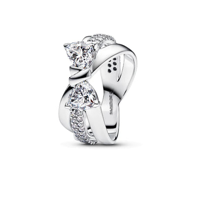 925 Silver Bow Star Wishing Ring