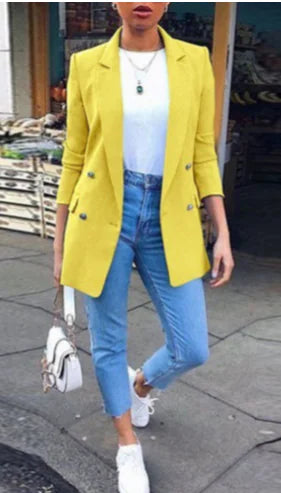 Women's Fashion Lapel Suit Jacket for Work and Events