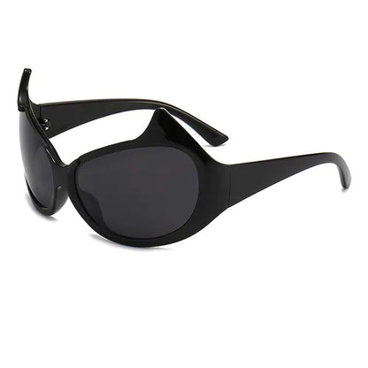 Half-Frame Cat Eye Sunglasses: Vintage Chic