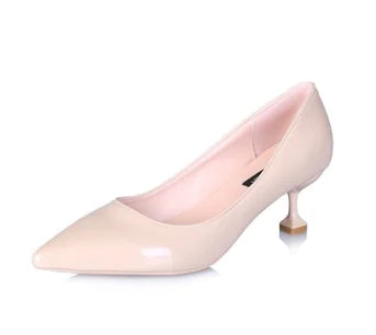 Pointed Toe High Heels - 5CM Kitten Heel Pumps