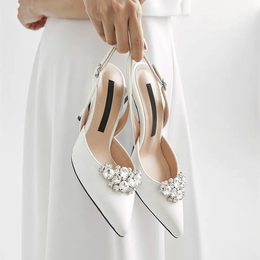 Baotou Stiletto Heel Pointed Toe Women's Sandals