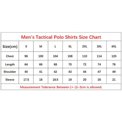 Men's Quick Dry Embroidered Tactical Polo Shirts