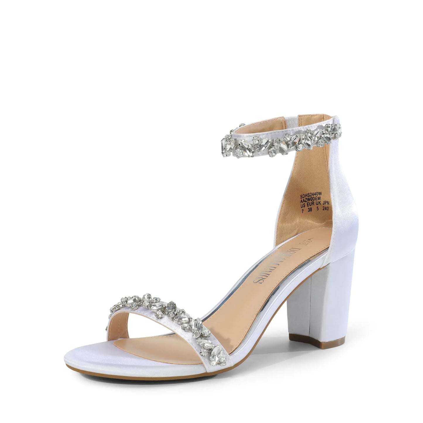 DREAM PAIRS Women's Chunk Low Heel Pump Sandals 9 Gold-glitter