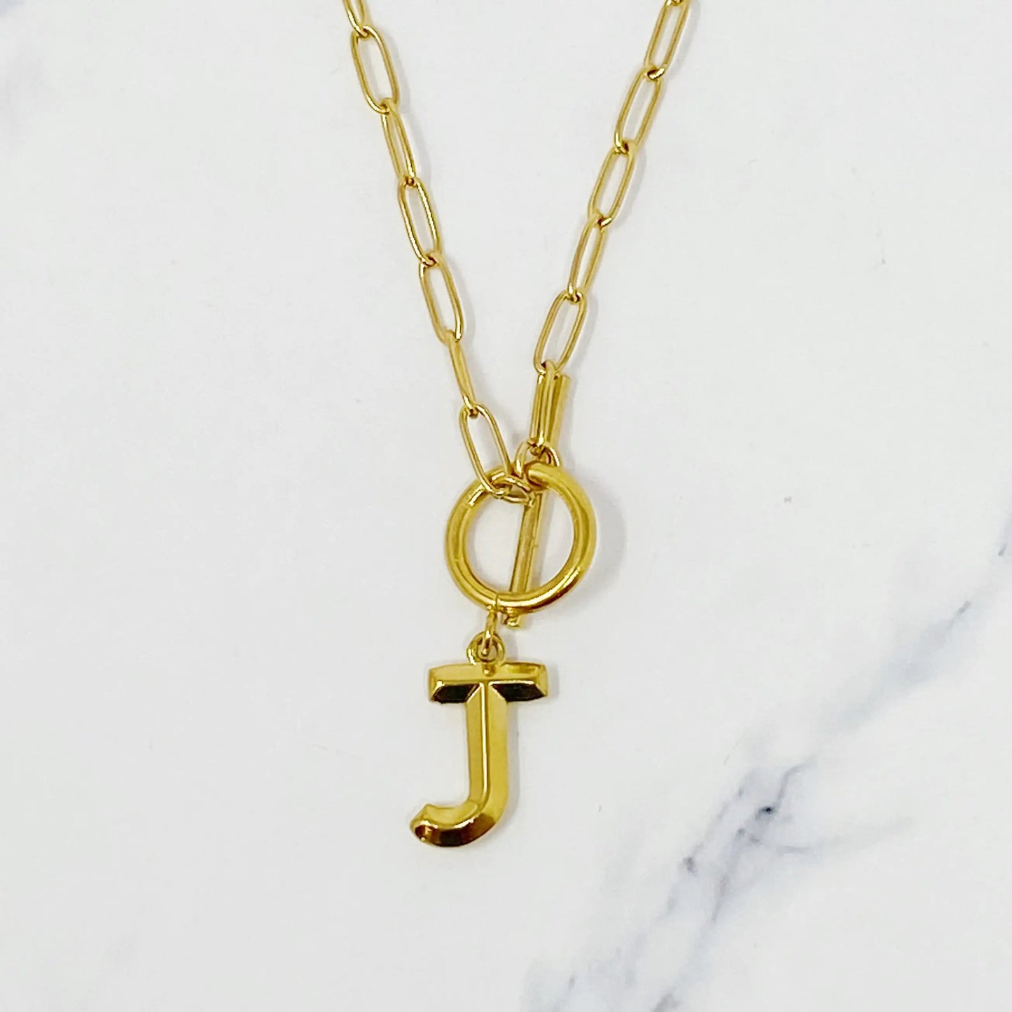 Modern Classic Initial Necklace